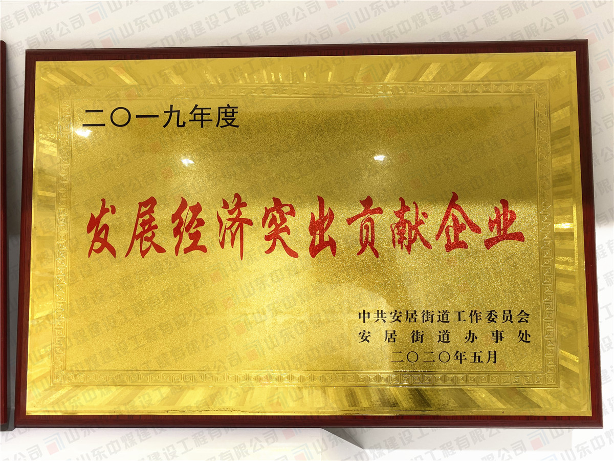 2019年度發(fā)展經(jīng)濟(jì)突出貢獻(xiàn)企業(yè)